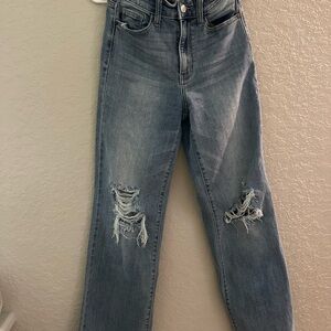 Judy Blue Oasis High Rise 90’s Straight Jeans In Light Wash Size 1